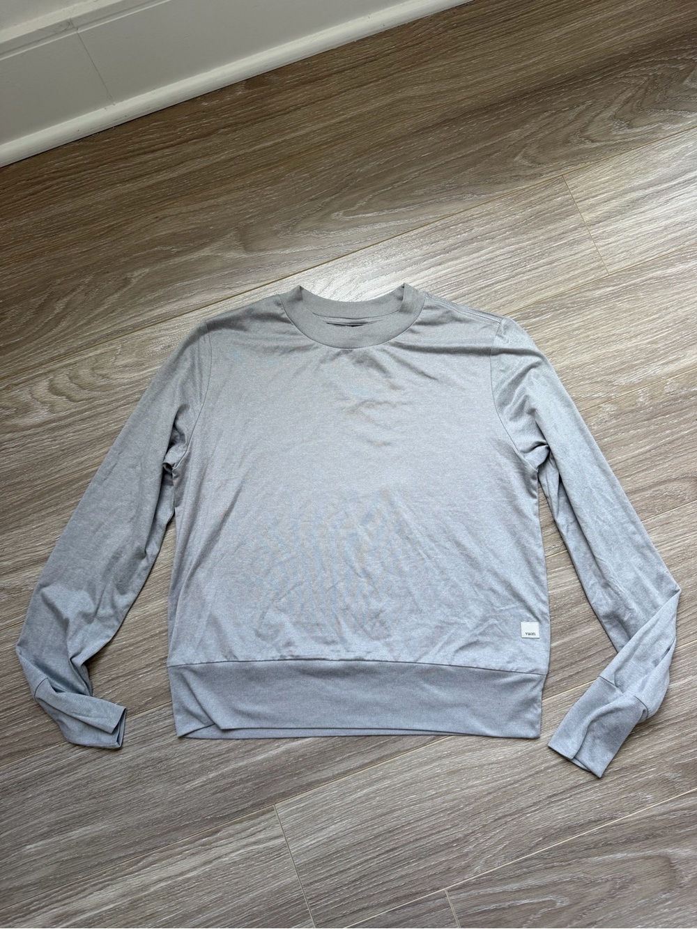 Vuori Heather Gray Lightweight Crew Sweatshirt